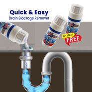Quick & Easy Drain Blockage Remover BOGO (DC6)